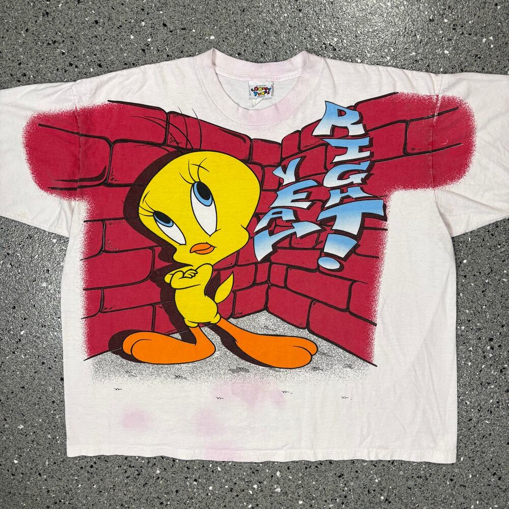 Vintage 1997 Tweety Bird Looney Tunes "Yeah Right" T-shirt